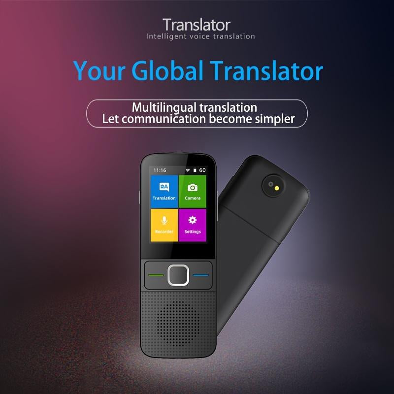 Portable Language Translator Device | 138 Languages, Real-Time Voice & Photo Translation Travel & Learning Audio HD Touch English-Chinese Scan Professional Translation Multipurpose Multifunctional
