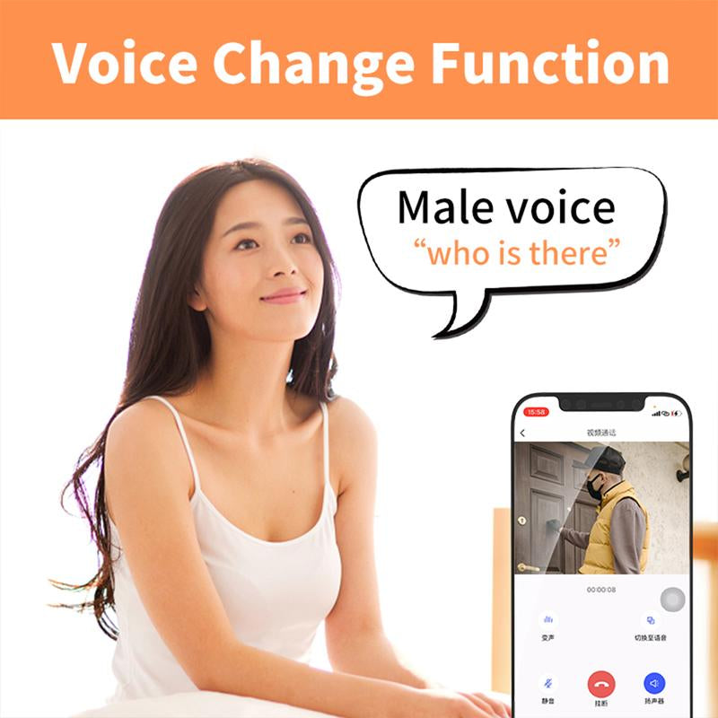 Smart Video Doorbell Camera Wireless with Chime, 2K No Monthly Fee, Ring Call