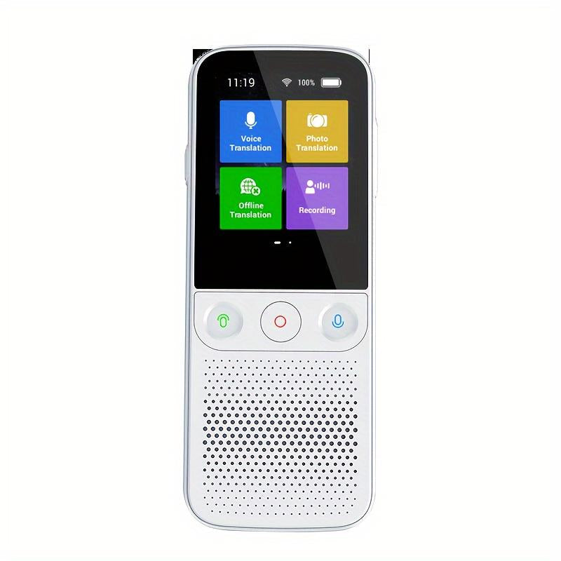 Portable Language Translator Device | 138 Languages, Real-Time Voice & Photo Translation Travel & Learning Audio HD Touch English-Chinese Scan Professional Translation Multipurpose Multifunctional