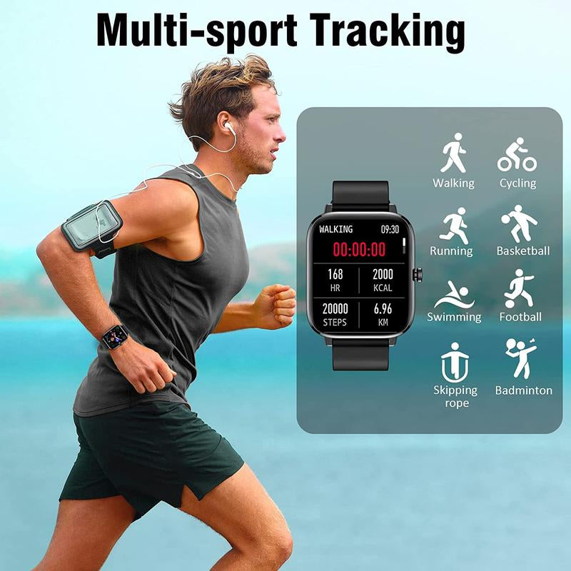 Smart Watch for Men Women(Answer/Make Call)- Fitness Smartwatch with Sleep/Heart Rate/Spo2 Monitor, 113+ Sport Modes, IP68 Waterproof Smart Watch for Android Ios