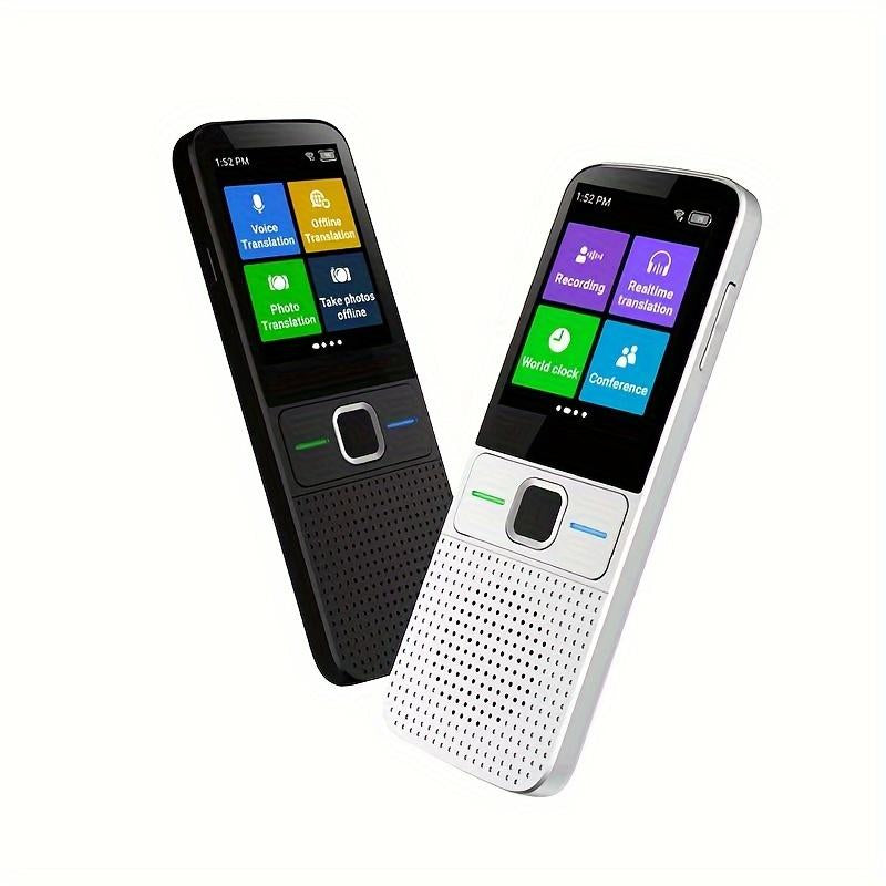 Portable Language Translator Device | 138 Languages, Real-Time Voice & Photo Translation Travel & Learning Audio HD Touch English-Chinese Scan Professional Translation Multipurpose Multifunctional