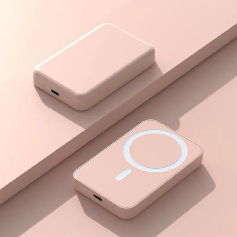 Artcyber 6-In-1 Magnetic Wireless Charging & Audio Support Set – 5000Mah Power Bank, 20W Fast Charger, Type-C to Lightning Cable, for Iphone & Android