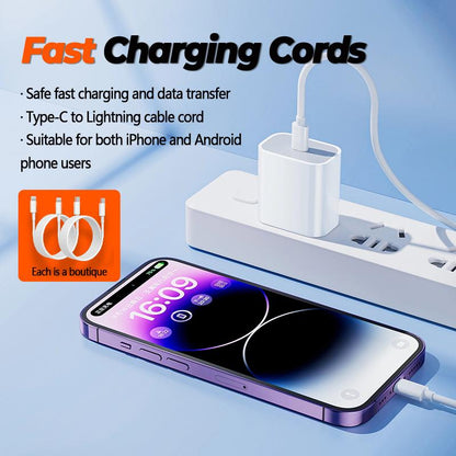 Artcyber 6-In-1 Magnetic Wireless Charging & Audio Support Set – 5000Mah Power Bank, 20W Fast Charger, Type-C to Lightning Cable, for Iphone & Android