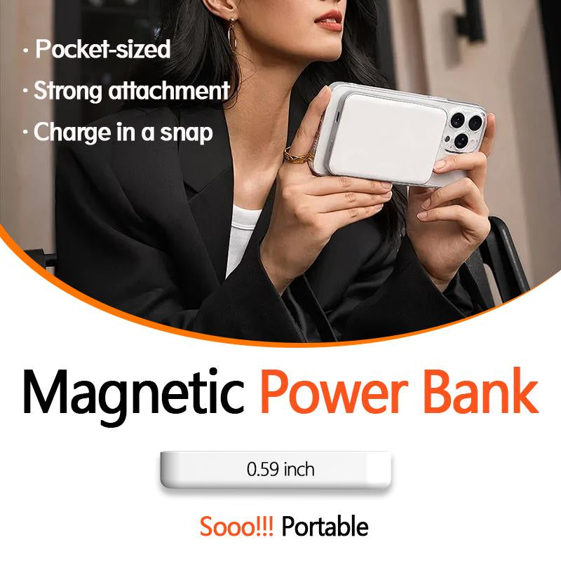 Artcyber 6-In-1 Magnetic Wireless Charging & Audio Support Set – 5000Mah Power Bank, 20W Fast Charger, Type-C to Lightning Cable, for Iphone & Android