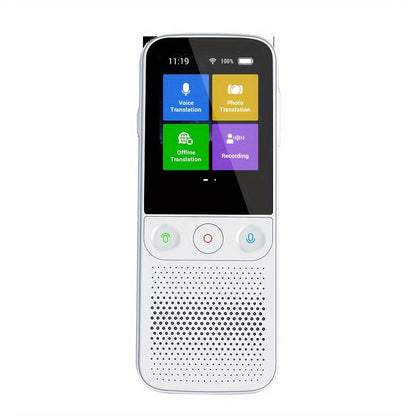 Portable Language Translator Device | 138 Languages, Real-Time Voice & Photo Translation Travel & Learning Audio HD Touch English-Chinese Scan Professional Translation Multipurpose Multifunctional