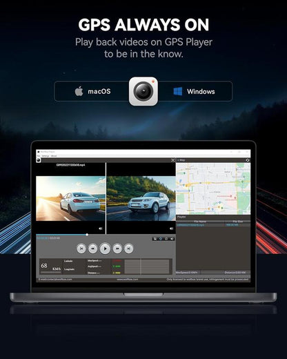 WOLFBOX G840S 12" 4K Mirror Dash Cam Backup Camera, 2160P Full HD Smart Rearview Mirror for Cars & Trucks, Front and Rear View Dual Cameras, Night Vision, Parking Assistance, Included 32GB Card & Gps，Truck Accessories Car Dashcam