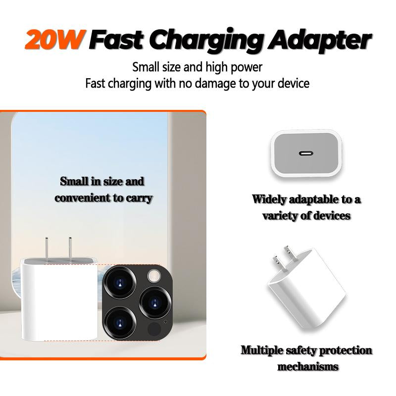 Artcyber 6-In-1 Magnetic Wireless Charging & Audio Support Set – 5000Mah Power Bank, 20W Fast Charger, Type-C to Lightning Cable, for Iphone & Android